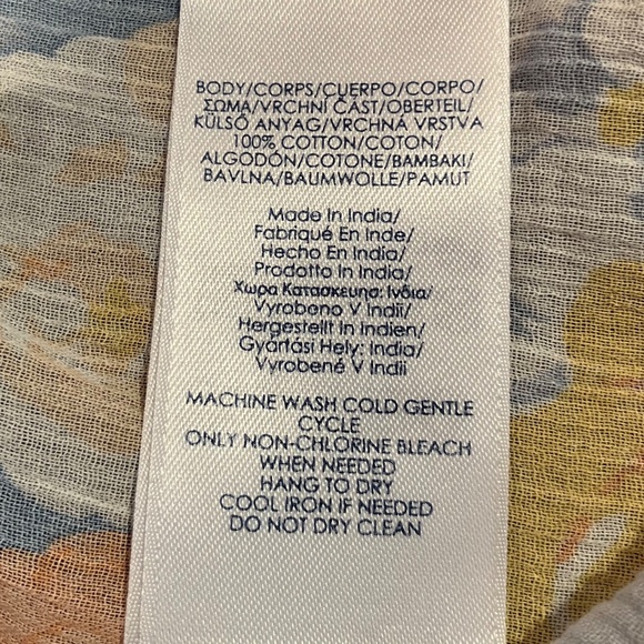 Chaps light pastel blouse size M - Picture 2 of 6